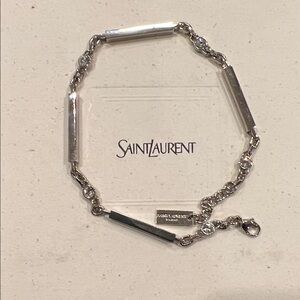 Authentic Saint Laurent Crystal Ranks Bracelet (NWOT)